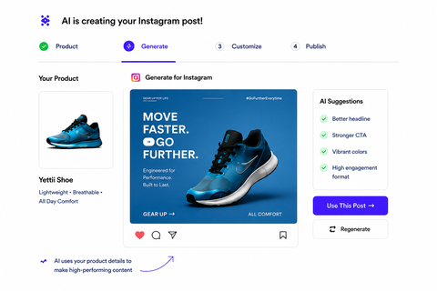 Tribuja AI Marketing creative workflow preview