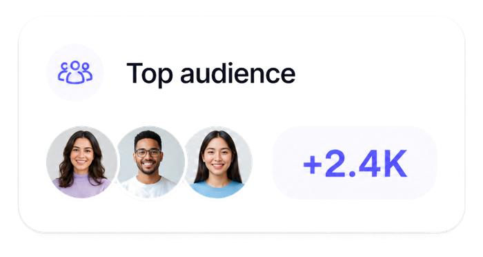 Top audience widget